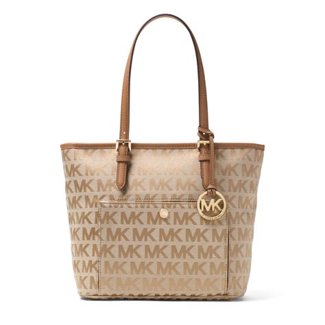 michael kors jet set travel medium tote handbag|michael kors jet set silver.